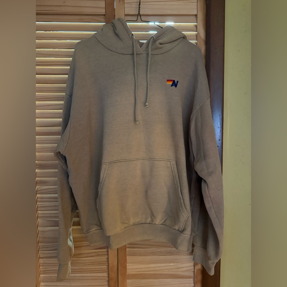 Aviator Nation Faded Tan Hoodie